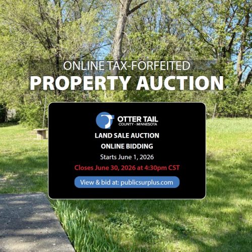Cover of the property forfeiture sales booklet. Bid at publicsurplus.com.